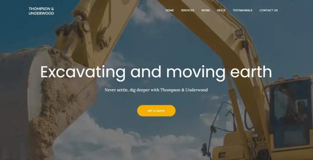 website for contractors